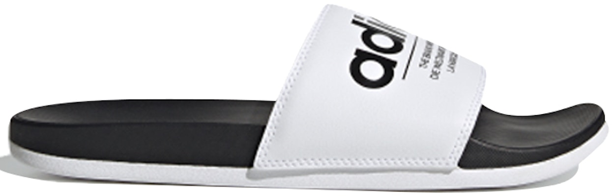 adidas neo Adilette Comfort 白黑字 拖鞋 Order adidas neo Adilette Comfort 白黑字 拖鞋