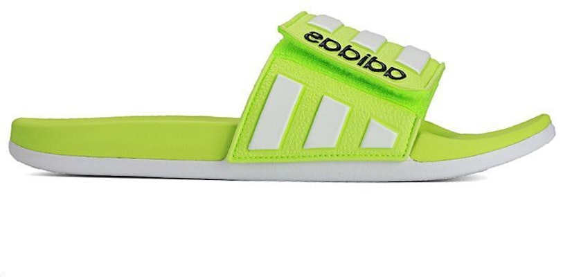 adidas neo Adilette Fluorescent Green Slippers EH2849 Order adidas neo Adilette Fluorescent Green Slippers EH2849