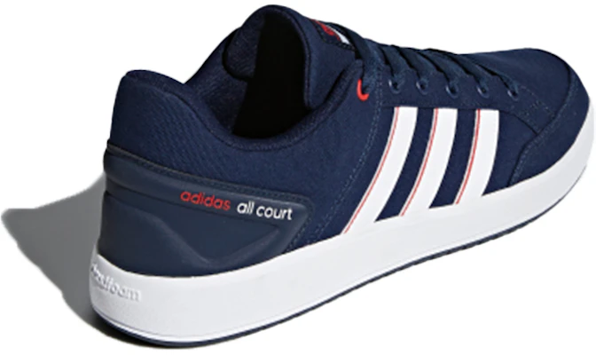 adidas neo All Court 低筒 板鞋 男式 藍白紅 Shop adidas neo All Court 低筒 板鞋 男式 藍白紅