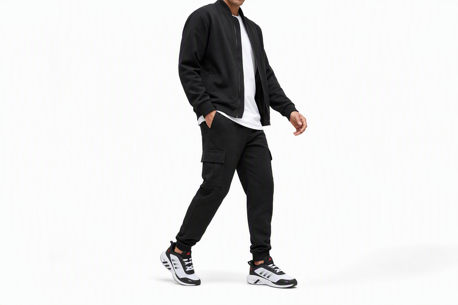 Order adidas neo 耐磨防滑 低筒 跑步鞋 男女均可 黑銀白