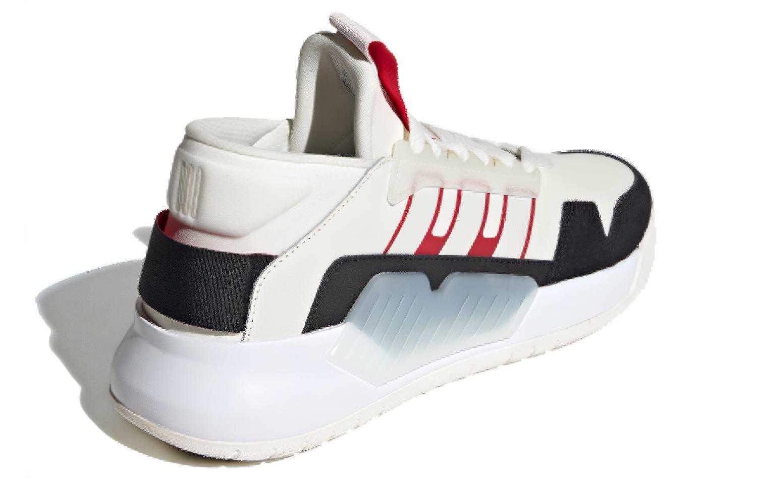 Lookbook Sepatu Kasual Olahraga adidas neo BBALL90S 'Coklat Hitam Merah' EG9025