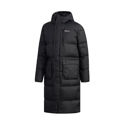 adidas NEO Black High Neck Long Down Jacket Winter Coat EI4436