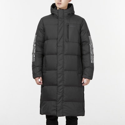 adidas NEO Chaqueta Larga Negra con Capucha Abrigo de Invierno Casual Cálido H45242 Lookbook adidas NEO Chaqueta Larga Negra con Capucha Abrigo de Invierno Casual Cálido H45242
