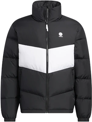 adidas Neo 黑色標誌印花拉鍊羽絨外套 男女長袖款式. HM6173 Order adidas Neo 黑色標誌印花拉鍊羽絨外套 男女長袖款式. HM6173