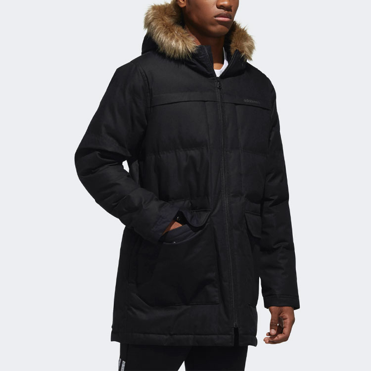 Sizing adidas Neo Black Mid-Length Down Parka Jacket DM2202