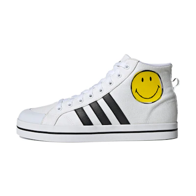adidas neo Bravada Mid Smiley Face White/Yellow/Black