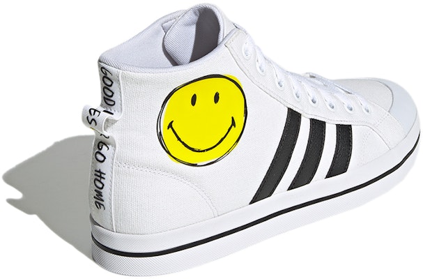 adidas neo Bravada Mid Smiley Face White/Yellow/Black G54949 Shop adidas neo Bravada Mid Smiley Face White/Yellow/Black G54949