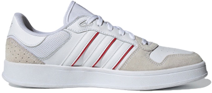 adidas neo Breaknet Plus 防滑耐磨 低筒 板鞋 男款 白紅 Order adidas neo Breaknet Plus 防滑耐磨 低筒 板鞋 男款 白紅