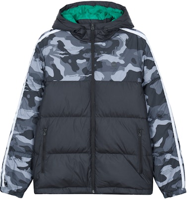 adidas Neo Camo Striped Puffer Jacket Unisex Black HN4764 Order adidas Neo Camo Striped Puffer Jacket Unisex Black HN4764
