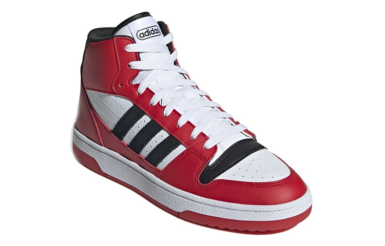 Lookbook 아디다스 네오 CF 슈퍼 후프스 MID '레드 화이트 블랙' IE1020