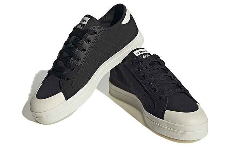 Lookbook adidas neo 城市帆布 防滑耐磨輕巧 低筒 運動鞋 男女款 黑白