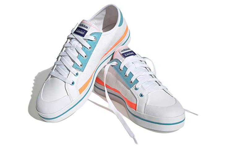Lookbook アディダス ネオ シティ キャンバス 白 HQ6927