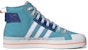 adidas Neo City Canvas Hi 'Biru Putih Jingga' HQ4620