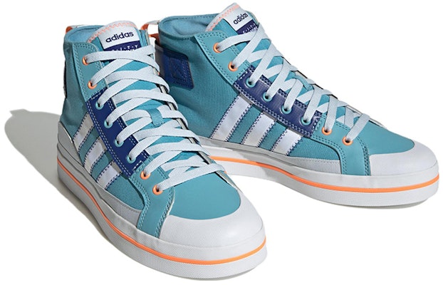 adidas Neo City Canvas Hi 'Biru Putih Jingga' HQ4620 Lookbook adidas Neo City Canvas Hi 'Biru Putih Jingga' HQ4620