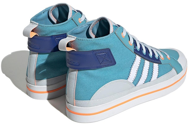 adidas Neo City Canvas Hi 'Biru Putih Jingga' HQ4620 Shop adidas Neo City Canvas Hi 'Biru Putih Jingga' HQ4620