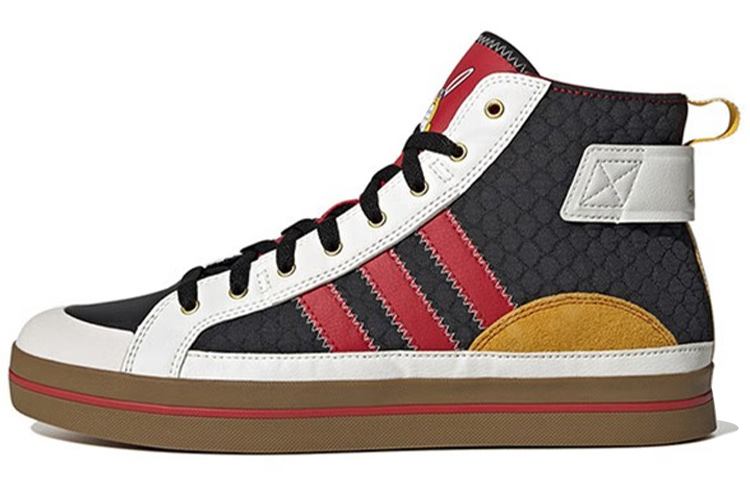 adidas neo City Canvas Hi 'White Red Black' ID9695