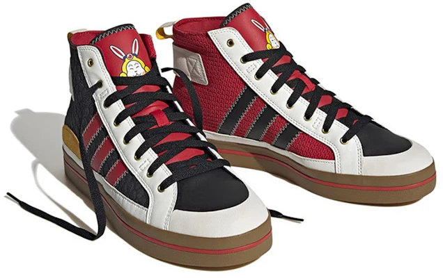 adidas neo City Canvas Hi 'Putih Merah Hitam' ID9695 Lookbook adidas neo City Canvas Hi 'Putih Merah Hitam' ID9695