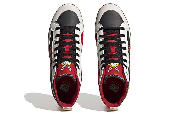 Shop adidas neo City Canvas Hi 'Putih Merah Hitam' ID9695
