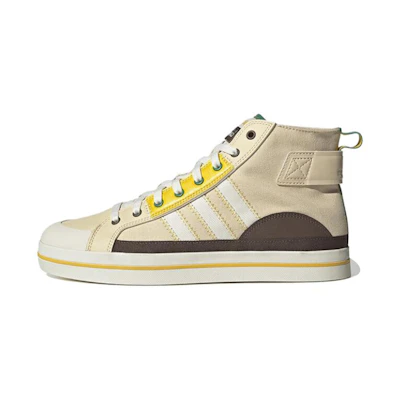 adidas neo City Canvas Hi 'White Yellow'
