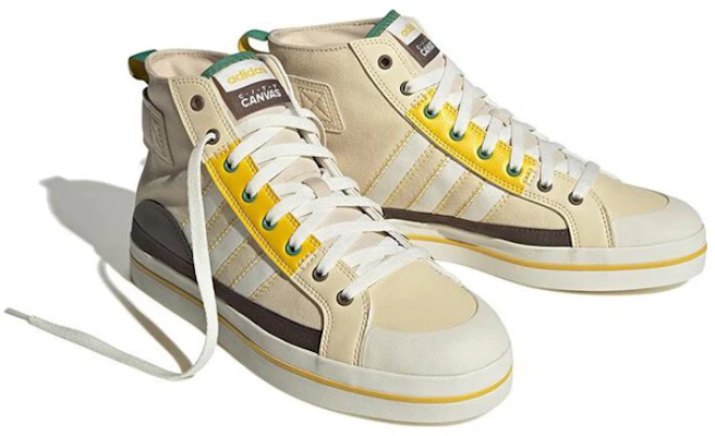 adidas neo City Canvas Tinggi 'Putih Kuning' HQ4625 Lookbook adidas neo City Canvas Tinggi 'Putih Kuning' HQ4625