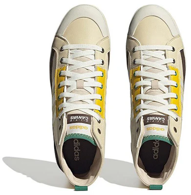 adidas neo City Canvas Tinggi 'Putih Kuning' HQ4625 Shop adidas neo City Canvas Tinggi 'Putih Kuning' HQ4625