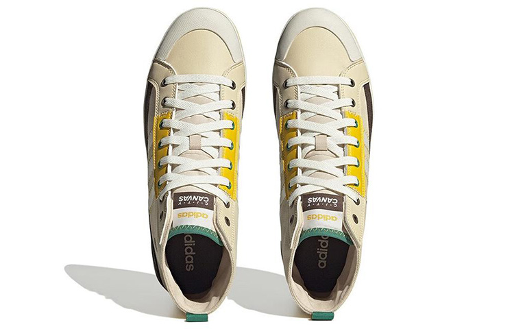 Shop adidas neo City Canvas Hi 'Blanco Amarillo' HQ4625