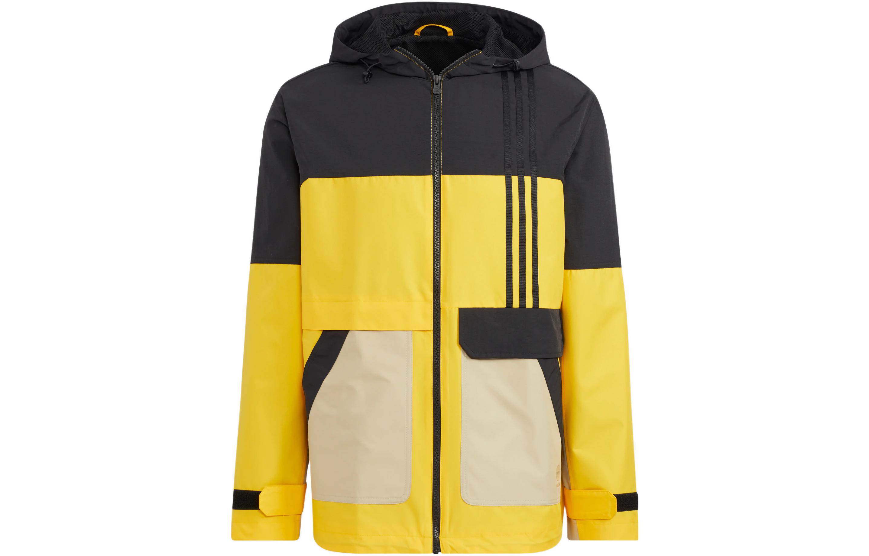 adidas Neo Colorblock Striped Pocket Hoodie Jacket Unisex HN2422