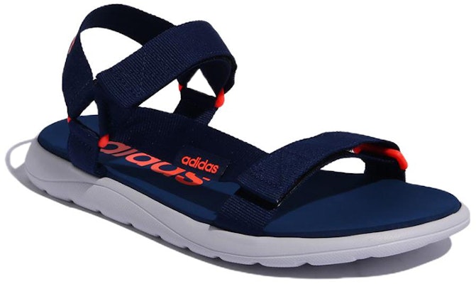 adidas NEO Comfort Sandal 'Blue Orange' EG6690 Lookbook adidas NEO Comfort Sandal 'Blue Orange' EG6690