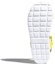 Details for adidas neo Sandal Fesyen Kuning Putih 'Kuning Putih' FU6696