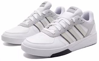 Lookbook adidas neo Courtbeat 防滑耐磨輕便 低筒 板鞋 男款 白色