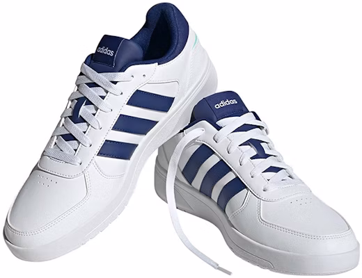 Adidas Neo Courtbeat Court Lifestyle 'Cloud White Blue' HQ1767 Lookbook Adidas Neo Courtbeat Court Lifestyle 'Cloud White Blue' HQ1767