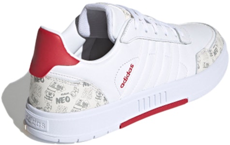 아디다스 네오 코트마스터 '화이트 그레이 레드' G55077 Shop 아디다스 네오 코트마스터 '화이트 그레이 레드' G55077