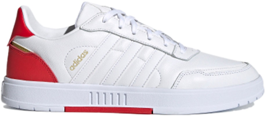 吾皇萬睡 x adidas neo Courtmaster 防滑耐磨 低筒 板鞋 男女款 白紅色 Order 吾皇萬睡 x adidas neo Courtmaster 防滑耐磨 低筒 板鞋 男女款 白紅色