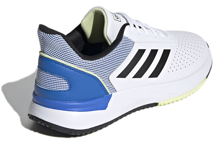 Shop adidas neo Courtsmash Blanc/Bleu EG8423