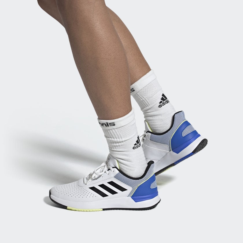 Sizing adidas neo Courtsmash Blanc/Bleu EG8423