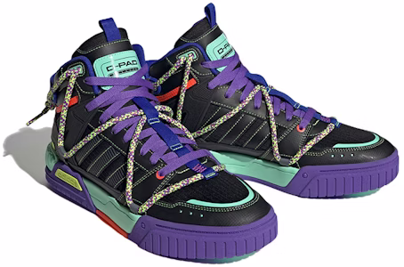 adidas neo D-PAD Mid 'Ungu Hijau Belakang' HQ7053 Lookbook adidas neo D-PAD Mid 'Ungu Hijau Belakang' HQ7053