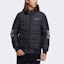 Lookbook adidas Neo Down Metallic 3-Stripes Puffer Jacket Black Winter Wear H45283