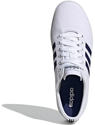 adidas neo EASY VULC 2.0 防滑耐磨 低筒 帆布鞋 男款 白 Shop adidas neo EASY VULC 2.0 防滑耐磨 低筒 帆布鞋 男款 白