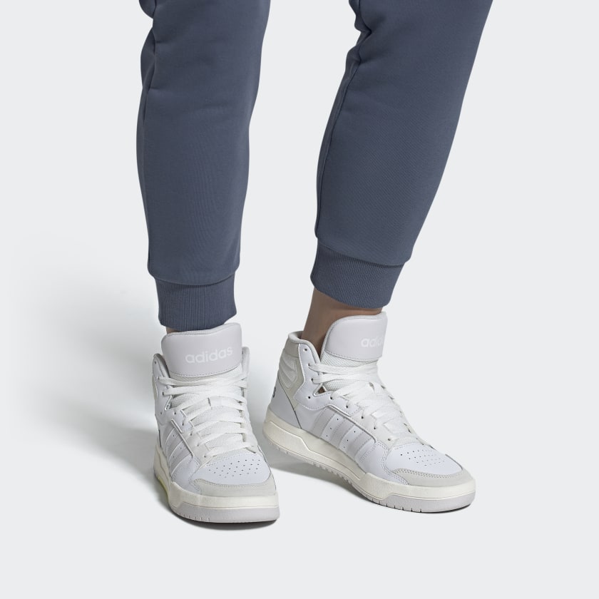 Sizing adidas neo Entrap Mid 防滑耐磨 中筒 運動鞋 男款 雲白