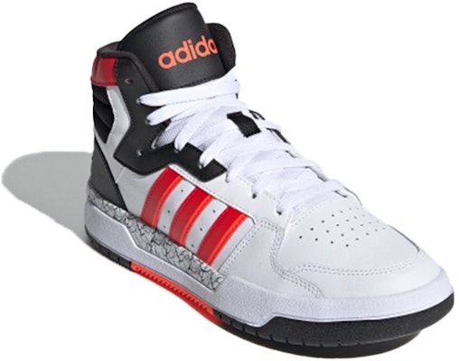adidas neo Entrap Mid 'White Black Red' FZ1110 Lookbook adidas neo Entrap Mid 'White Black Red' FZ1110