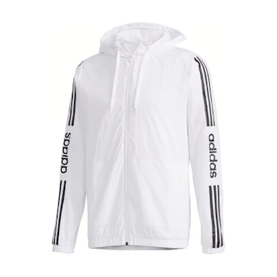 adidas Neo Essential 3-Stripes White Jacket Casual Sportswear FP7451