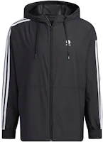 adidas NEO Essentials Windbreaker Black Unisex Jacket with Three-Stripe Design IA4962 adidas NEO Essentials Windbreaker Black Unisex Jacket with Three-Stripe Design IA4962
