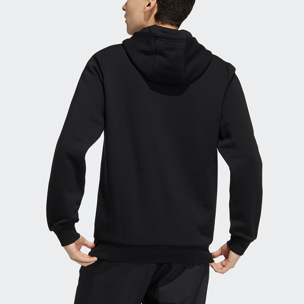 Shop adidas neo Fleece Hoodie Black - Casual Sports Pullover H14202