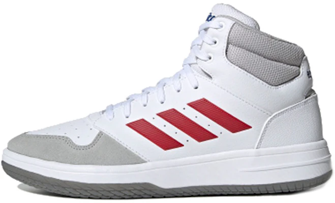 adidas neo gametalker 復古 防滑耐磨 高筒 滑板鞋 男款 白灰紅拼色 Buy adidas neo gametalker 復古 防滑耐磨 高筒 滑板鞋 男款 白灰紅拼色