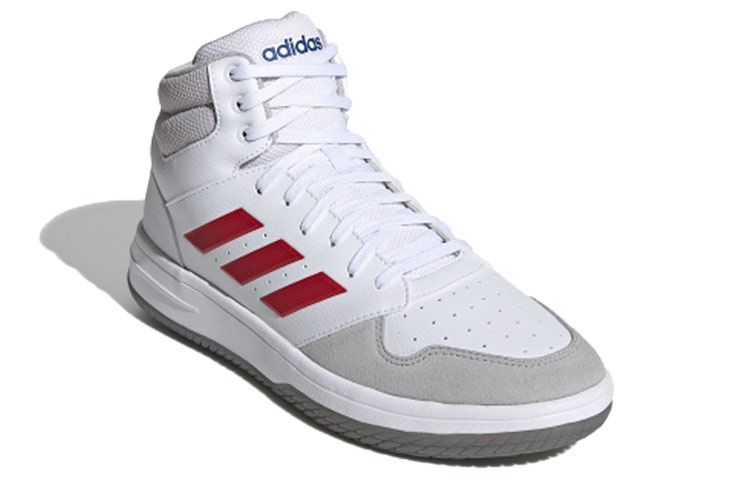 Order adidas neo gametalker 復古 防滑耐磨 高筒 滑板鞋 男款 白灰紅拼色