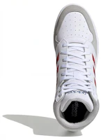 Shop adidas neo gametalker 復古 防滑耐磨 高筒 滑板鞋 男款 白灰紅拼色
