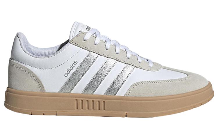 Order adidas neo Gradas 舒適 耐磨 低筒 滑板鞋 男女款 白銀色