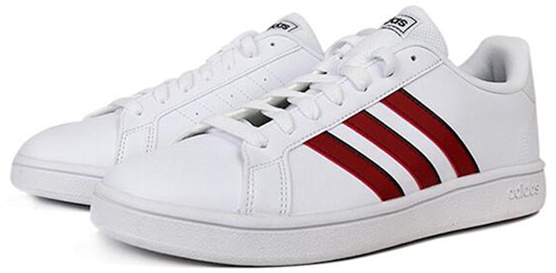 adidas neo Grand Court 'Hitam Putih Merah' EG5939 Lookbook adidas neo Grand Court 'Hitam Putih Merah' EG5939