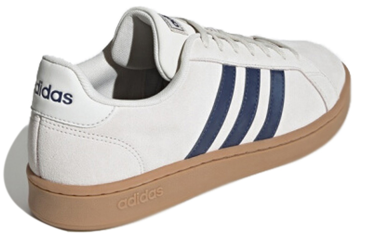 Shop アディダス ネオ グランドコート 青白茶 EE7881