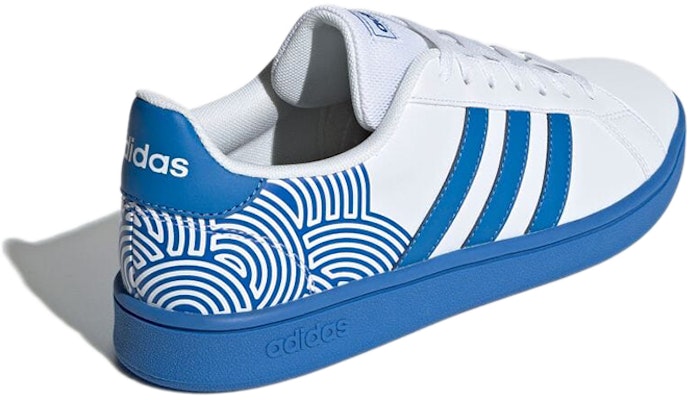adidas Grand Court Base 'Putih Biru' FX9293 Shop adidas Grand Court Base 'Putih Biru' FX9293